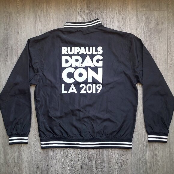 RuPauls Drag Con LA 2019 exclusive VIP black varsity jacket, size XXL - Picture 1 of 7
